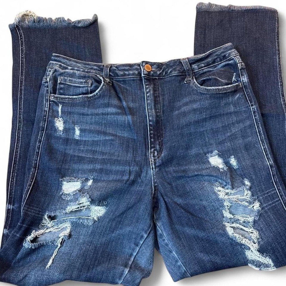 Flying Monkey High Rise Straight Leg Jeans
